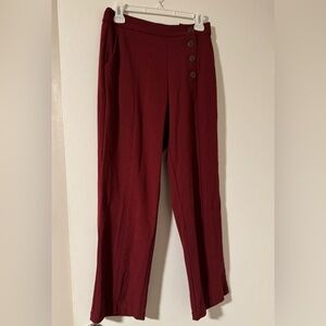 Elodie Women's Burgundy Trousers